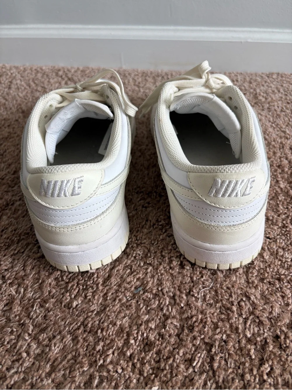 Nike dunk low Sneakers in Cream and White womens 9.5